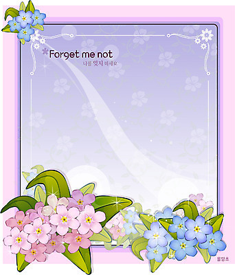 EPS 식물 분홍색 컬러 백그라운드 꽃백그라운드 일러스트 봄꽃 자연 사람없음 파란색 꽃말 물망초 국내일러스트 꽃 봄 생태계 파일형식 벡터