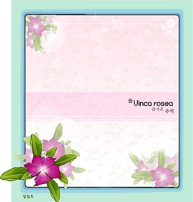 EPS 식물 꽃 컬러 백그라운드 꽃백그라운드 일러스트 여름꽃 자연 사람없음 보라색 꽃말 매일초 국내일러스트 생태계 파일형식 벡터 여름_계절