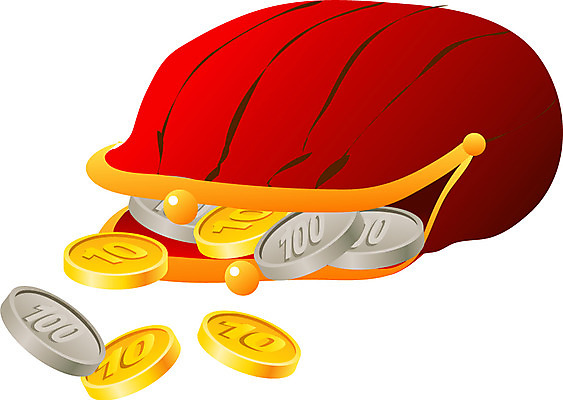 EPS 잡화 산업 돈 일러스트 사람없음 금융 경제 동전 오픈 원화 지갑 백원 오브젝트 동전지갑 십원 나오기 국내일러스트 모션 재산 파일형식 벡터