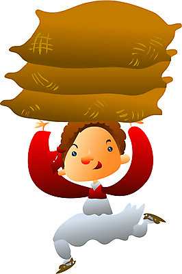 EPS 전신 클립아트 한국문화 한국전통 여자 남자 일러스트 동화 전래동화 한명 들기 사람 20대 성인 걷기 쌀 전통의상 한복 심청전 쌀가마 뺑덕어멈 청년만 성인만 놓기 국내일러스트 1 동양문화 전통 모션 곡류 한국 청년 파일형식 벡터