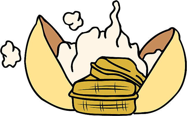 EPS 클립아트 식물 한국문화 한국전통 열매 음식 일러스트 식재료 동화 곡류 전래동화 이야기 사람없음 쌀 균열 박 흥부와놀부 흥부놀부 쌀가마 나오기 국내일러스트 동양문화 전통 모션 한국 파일형식 벡터