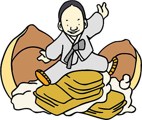 EPS 전신 클립아트 식물 한국문화 한국전통 열매 남자 어린이 일러스트 상상 동화 곡류 전래동화 이야기 한명 사람 앉기 쌀 균열 전통의상 한복 박 흥부와놀부 흥부 흥부놀부 쌀가마 남자만 남자한명만 어린이만 소년만 소년한명만 나오기 국내일러스트 1 동양문화 전통 모션 한국 파일형식 벡터