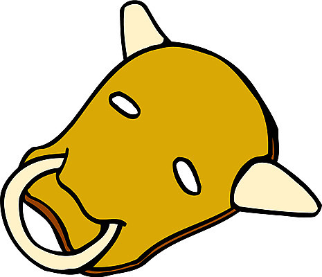 EPS 클립아트 한국문화 한국전통 일러스트 동화 전래동화 이야기 사람없음 한개 소 오브젝트 황소 탈 소가된게으름뱅이 코뚜레 황소탈 국내일러스트 1 동양문화 전통 포유류 한국 가면 고리 파일형식 벡터