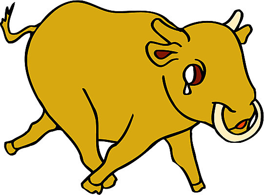 EPS 클립아트 동물 척추동물 캐릭터 한마리 한국문화 한국전통 육지동물 일러스트 포유류 동화 전통캐릭터 전래동화 이야기 사람없음 슬픔 소 울음 눈물 황소 소가된게으름뱅이 코뚜레 일러캐릭터 1 동양문화 전통 감정 한국 표정 고리 파일형식 벡터