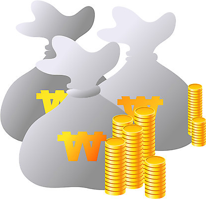 EPS 기호 산업 돈 일러스트 비즈니스 사람없음 금융 쌓기 동전 원화 화폐기호 돈자루 돈다발 주머니 오브젝트 국내일러스트 문자 모션 경제 재산 화폐 파일형식 벡터