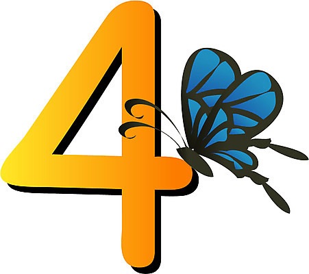 EPS 동물 한마리 기호 계절 나비 곤충 절지류 일러스트 사람없음 숫자 봄 달력 4 4월 국내일러스트 문자 1 날짜 파일형식 벡터