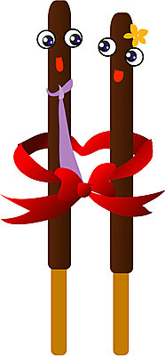 EPS 캐릭터 기념일 리본 음식 일러스트 포장 디저트 이벤트 사람없음 장식 쿠키 제과 과자 막대기 데이 빼빼로 빼빼로데이 막대과자 일러캐릭터 데이이벤트 제과제빵 파일형식 벡터