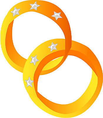 EPS 잡화 별 컬러 일러스트 장신구 사람없음 노란색 두개 반지 보석 오브젝트 커플반지 큐빅 금반지 국내일러스트 자연요소 2 광석 파일형식 벡터