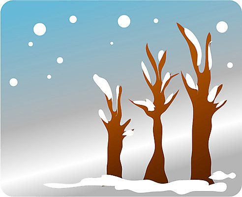 EPS 클립아트 나무 식물 계절 백그라운드 겨울 일러스트 자연현상 자연 날씨 풍경 사람없음 야외 쌓기 추위 나뭇가지 눈 앙상함 세그루 겨울배경 국내일러스트 자연요소 모션 3 생태계 파일형식 벡터