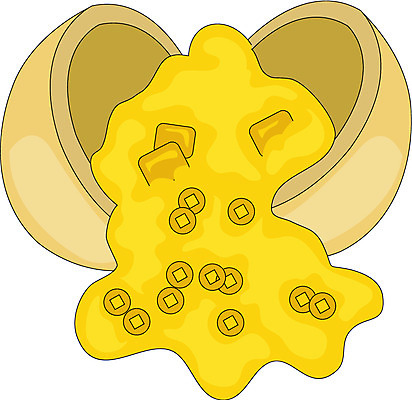 EPS 클립아트 식물 한국문화 한국전통 열매 일러스트 상상 동화 전래동화 이야기 사람없음 균열 금화 박 흥부와놀부 보물 흥부놀부 금은보화 나오기 국내일러스트 동양문화 전통 모션 한국 황금 파일형식 벡터