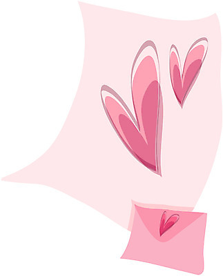 EPS 분홍색 컬러 일러스트 문구용품 편지봉투 선물 사랑 사람없음 하트 메시지 러브레터 편지 편지지 레터 국내일러스트 모양 감정 봉투 오브젝트 파일형식 벡터
