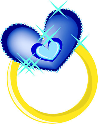 EPS 잡화 컬러 일러스트 장신구 사람없음 파란색 빛 반짝임 한개 노란색 하트 반지 오브젝트 보석반지 국내일러스트 모양 1 모션 보석 파일형식 벡터