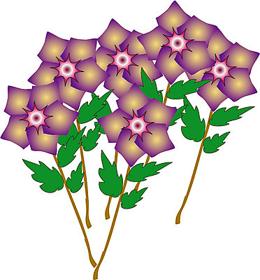 EPS 클립아트 식물 꽃 일러스트 사람없음 보라색 국내일러스트 컬러 파일형식 벡터