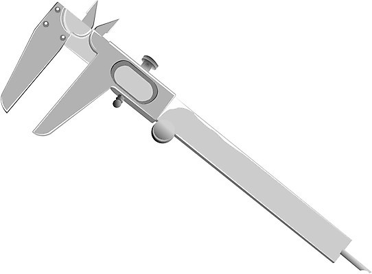 EPS 컬러 일러스트 사람없음 한개 회색 도구 공구 오브젝트 버니어캘리퍼스 캘리퍼스 국내일러스트 1 파일형식 벡터