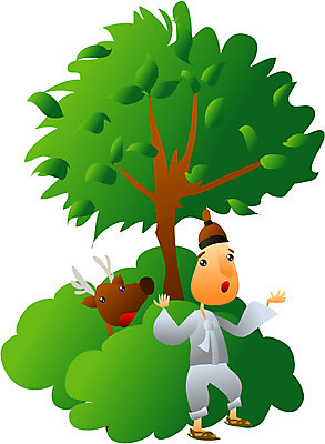 EPS 전신 클립아트 나무 식물 동물 척추동물 한마리 한국문화 한국전통 육지동물 남자 동물캐릭터 일러스트 포유류 상상 동화 사슴 전래동화 한그루 서기 사람 성인 숲 전통의상 한복 나무꾼 상투 사슴캐릭터 선녀와나무꾼 숨김 숨기 남자만 성인남자만 성인만 일러캐릭터 캐릭터 1 동양문화 전통 컨셉 모션 한국 파일형식 벡터