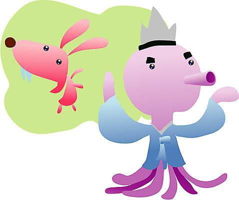 EPS 클립아트 동물 캐릭터 한국문화 한국전통 동물캐릭터 두마리 생각 일러스트 포유류 상상 동화 전통캐릭터 연체동물 전래동화 이야기 사람없음 토끼 전통의상 한복 토끼캐릭터 문어 토끼와거북이 일러캐릭터 동양문화 전통 2 무척추동물 한국 반려동물 수중동물 파일형식 벡터