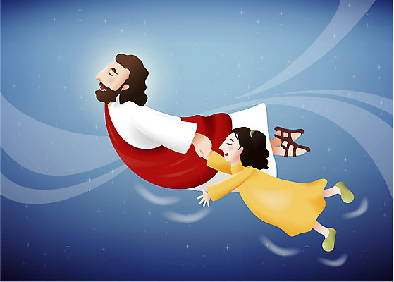 EPS 여자 남자 기독교 종교 어린이 일러스트 사랑 사람 소녀 두명 교회 믿음 성경 비행 예수 국내일러스트 감정 종교용품 종교건축 건물 신_종교 파일형식 벡터