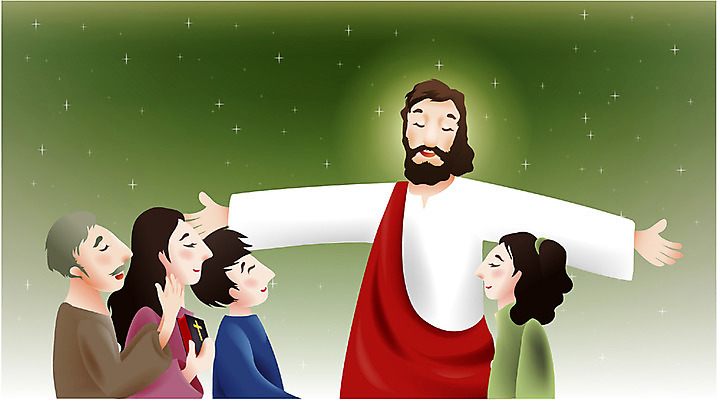 EPS 여자 남자 기독교 종교 일러스트 사랑 사람 소년 여러명 교회 믿음 성경 예수 구출 설교 국내일러스트 감정 어린이 다수 종교용품 종교건축 건물 도움 신_종교 파일형식 벡터