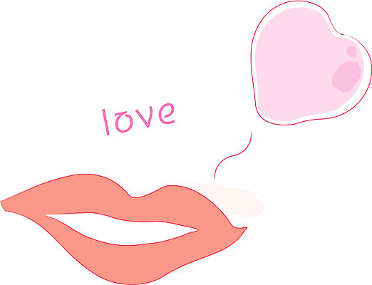 EPS 문자 기호 알파벳 영어 감정 일러스트 사랑 사람없음 하트 입 입술 국내일러스트 모양 신체부위 파일형식 벡터