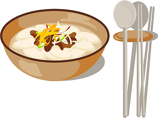 EPS 한국문화 한국전통 그릇 명절 한식 음식 일러스트 젓가락 새해 한국 수저 사람없음 설날 숟가락 고명 겨울음식 떡국 한그릇 국내일러스트 1 동양문화 전통 식기 기념일 아시아 겨울 전통음식 파일형식 벡터