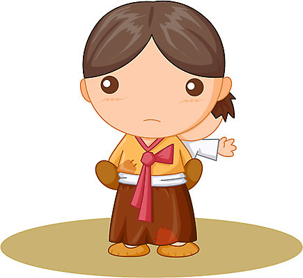 EPS 전신 클립아트 한국문화 한국전통 여자 일러스트 상상 동화 전래동화 이야기 서기 사람 두명 자녀 아기 아내 전통의상 한복 가난 업기 흥부와놀부 누더기 여자만 아기만 국내일러스트 동양문화 전통 컨셉 모션 한국 파일형식 벡터