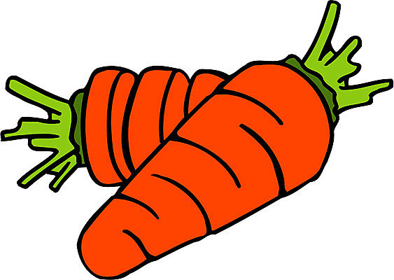 EPS 식물 음식 컬러 채소 일러스트 식재료 사람없음 농작물 주황색 당근 두개 국내일러스트 2 농업 뿌리채소 파일형식 벡터