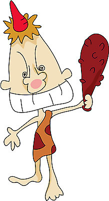 EPS 전신 클립아트 한국문화 한국전통 일러스트 상상 동화 뿔 전래동화 서기 들기 사람 사람없음 방망이 도깨비 도깨비방망이 혹부리영감 가상인물 국내일러스트 동양문화 전통 모션 한국 파일형식 벡터