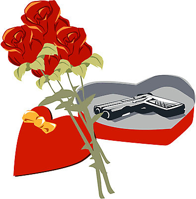 EPS 클립아트 식물 꽃 리본 무기 컬러 일러스트 여름꽃 자연 선물 사람없음 장식 빨간색 선물상자 상자 장미 권총 총 뚜껑 하트 오픈 국내일러스트 모양 생태계 파일형식 벡터 여름_계절