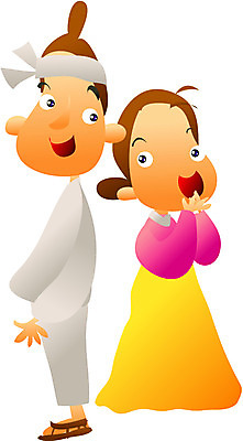 EPS 전신 클립아트 한국문화 한국전통 부부 여자 남자 결혼 일러스트 상상 동화 전래동화 서기 사람 두명 전통의상 어부 상투 아낙 아낙네 우렁각시 국내일러스트 직업 동양문화 전통 커플 모션 한국 이벤트 파일형식 벡터