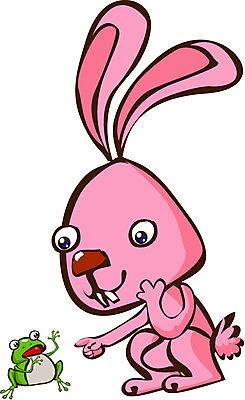 EPS 클립아트 동물 척추동물 캐릭터 육지동물 동물캐릭터 두마리 일러스트 포유류 상상 애니멀프린트 앉기 사람없음 토끼 토끼캐릭터 청개구리 개구리캐릭터 일러캐릭터 2 모션 개구리 반려동물 파일형식 벡터