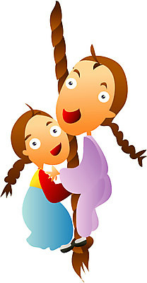 EPS 클립아트 한국문화 한국전통 여자 남자 어린이 밧줄 일러스트 동화 매달리기 전래동화 남매 이야기 사람 소녀 소년 두명 전통의상 한복 댕기머리 동아줄 해님달님 어린이만 국내일러스트 동양문화 전통 헤어스타일 줄 가족 모션 한국 파일형식 벡터