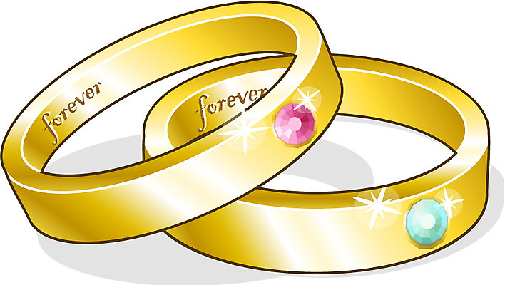 EPS 문자 알파벳 영어 잡화 옷 일러스트 장신구 사람없음 두개 반지 보석 커플반지 큐빅 금반지 국내일러스트 2 광석 파일형식 벡터