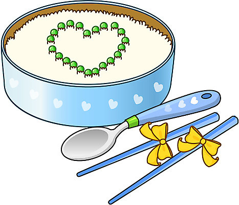 EPS 리본 한식 음식 일러스트 젓가락 밥 콩 수저 사람없음 장식 숟가락 하트 완두콩 도시락 도시락통 찬합 국내일러스트 모양 식기 곡류 용기_그릇 파일형식 벡터