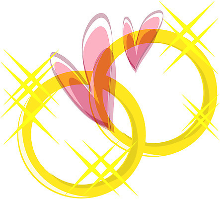 EPS 잡화 옷 컬러 일러스트 장신구 사람없음 노란색 하트 반지 황금 보석 커플반지 금반지 국내일러스트 모양 광석 파일형식 벡터