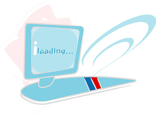 EPS 문자 알파벳 영어 컬러 하늘색 인터넷 일러스트 통신 사람없음 컴퓨터 스크린 모니터 네트워크 연결 로딩 국내일러스트 파란색 전자제품 파일형식 벡터