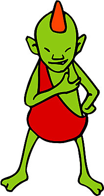 EPS 전신 클립아트 한국문화 한국전통 일러스트 상상 동화 뿔 전래동화 서기 사람 사람없음 도깨비 혹부리영감 혹 가상인물 국내일러스트 동양문화 전통 모션 한국 파일형식 벡터