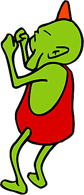 EPS 전신 클립아트 한국문화 한국전통 일러스트 상상 동화 뿔 전래동화 서기 사람 사람없음 도깨비 혹부리영감 혹 가상인물 국내일러스트 동양문화 전통 모션 한국 파일형식 벡터