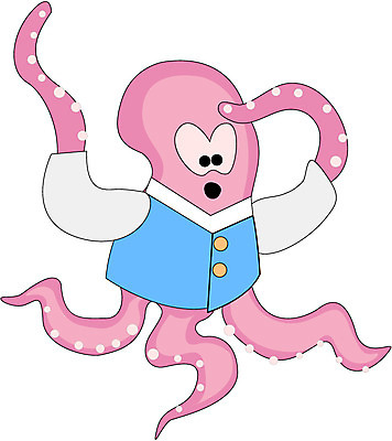 EPS 클립아트 동물 캐릭터 한마리 일러스트 상상 생물 연체동물 사람없음 바다동물 전통의상 한복 문어 마고자 일러캐릭터 1 한국전통 전통 바다 무척추동물 수중동물 파일형식 벡터