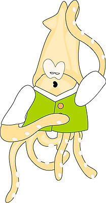 EPS 클립아트 동물 캐릭터 한마리 일러스트 상상 생물 연체동물 사람없음 바다동물 전통의상 한복 오징어 마고자 일러캐릭터 1 한국전통 전통 바다 무척추동물 수중동물 파일형식 벡터