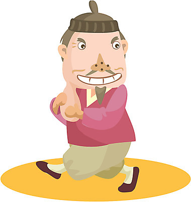 EPS 전신 클립아트 한국문화 한국전통 노년 남자 40대 중년 50대 일러스트 동화 전래동화 이야기 한명 사람 성인 걷기 전통의상 한복 상투 혹부리영감 혹 영감 남자만 남자한명만 성인남자만 성인만 국내일러스트 1 동양문화 전통 모션 한국 파일형식 벡터