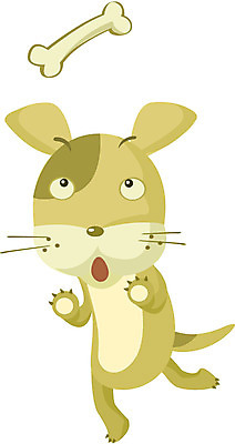 EPS 클립아트 동물 척추동물 캐릭터 육지동물 일러스트 포유류 뼈 사람없음 반려동물 개 강아지 바둑이 일러캐릭터 파일형식 벡터