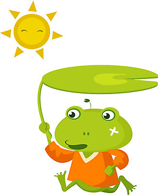 EPS 클립아트 동물 척추동물 캐릭터 한마리 한국문화 한국전통 동물캐릭터 일러스트 동화 날씨 전통캐릭터 전래동화 이야기 양서류 미소 들기 사람없음 태양 더위 청개구리 개구리캐릭터 나뭇잎우산 말썽 일러캐릭터 자연요소 1 동양문화 전통 우산 모션 한국 표정 개구리 파일형식 벡터