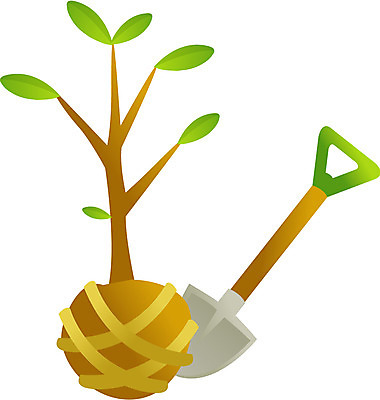 EPS 나무 식물 기념일 일러스트 한그루 사람없음 모종삽 삽 식목일 나무심기 묘목 국내일러스트 1 이벤트 심기 파일형식 벡터