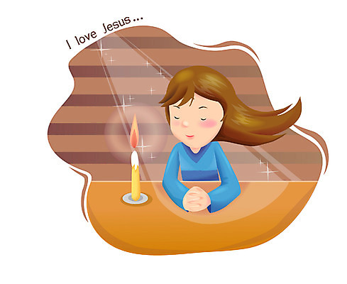 EPS 여자 기독교 종교 어린이 일러스트 초 촛불 실내 한명 사람 20대 성인 교회 기도 회개 여자만 여자한명만 국내일러스트 1 종교건축 청년 내부 건물 파일형식 벡터