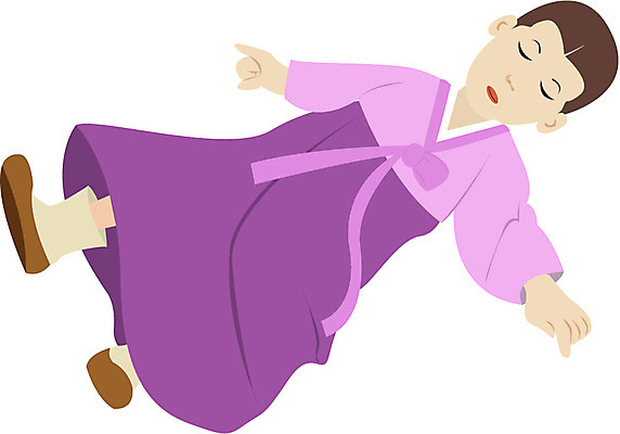 EPS 클립아트 한국문화 한국전통 전통 여자 일러스트 청소년 동화 전래동화 한명 사람 성인 10대 치마 하이앵글 눈감음 죽음 떨어짐 전통의상 한복 저고리 버선 심청전 기절 심청 심청이 인당수 여자만 여자한명만 국내일러스트 1 동양문화 뷰포인트 컨셉 모션 하의 양말 전통소품 한국 파일형식 벡터