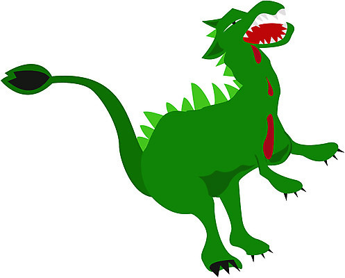 EPS 클립아트 동물 척추동물 한마리 야생동물 컬러 일러스트 파충류 사람없음 초록색 죽음 혈액 공룡 멸종 고대생물 국내일러스트 1 생물 파일형식 벡터