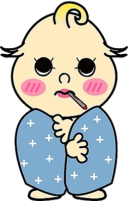 EPS 전신 클립아트 일러스트 의학 한명 서기 사람 치료 고통 아기 질병 온도계 체온계 아기만 국내일러스트 1 감정 모션 파일형식 벡터