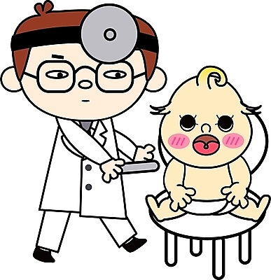 EPS 전신 클립아트 직업 여자 남자 일러스트 의학 병원 서기 사람 두명 치료 진료 의사 아기 국내일러스트 모션 의료진 파일형식 벡터