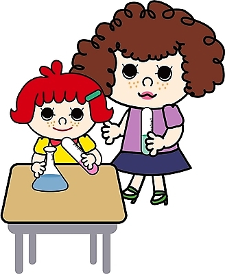 EPS 클립아트 여자 어린이교육 교육 어린이 과학 일러스트 교과목 수업 실험 사람 소녀 두명 스쿨라이프 교사 과학교육 여자만 어린이만 소녀만 국내일러스트 직업 라이프스타일 학교 파일형식 벡터