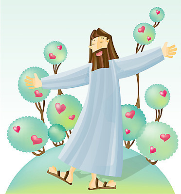 EPS 전신 나무 남자 기독교 종교 일러스트 한명 서기 사람 20대 성인 야외 하트 예수 언덕 천국 에덴 에덴동산 지상낙원 남자만 남자한명만 성인남자만 청년만 청년남자만 청년남자한명만 성인한명만 성인남자한명만 성인만 국내일러스트 모양 식물 1 모션 청년 신_종교 파일형식 벡터